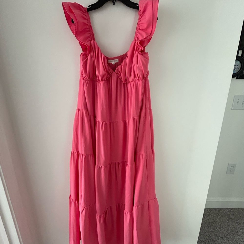 Free the Roses Vibrant Pink Dress